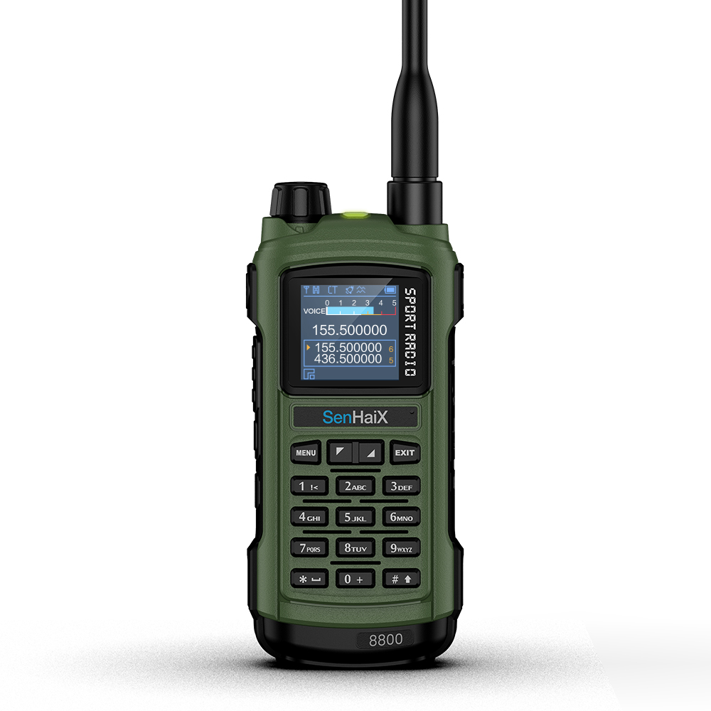 Двухдиапазонный радиоприемник Senhaix 8800, зеленый
