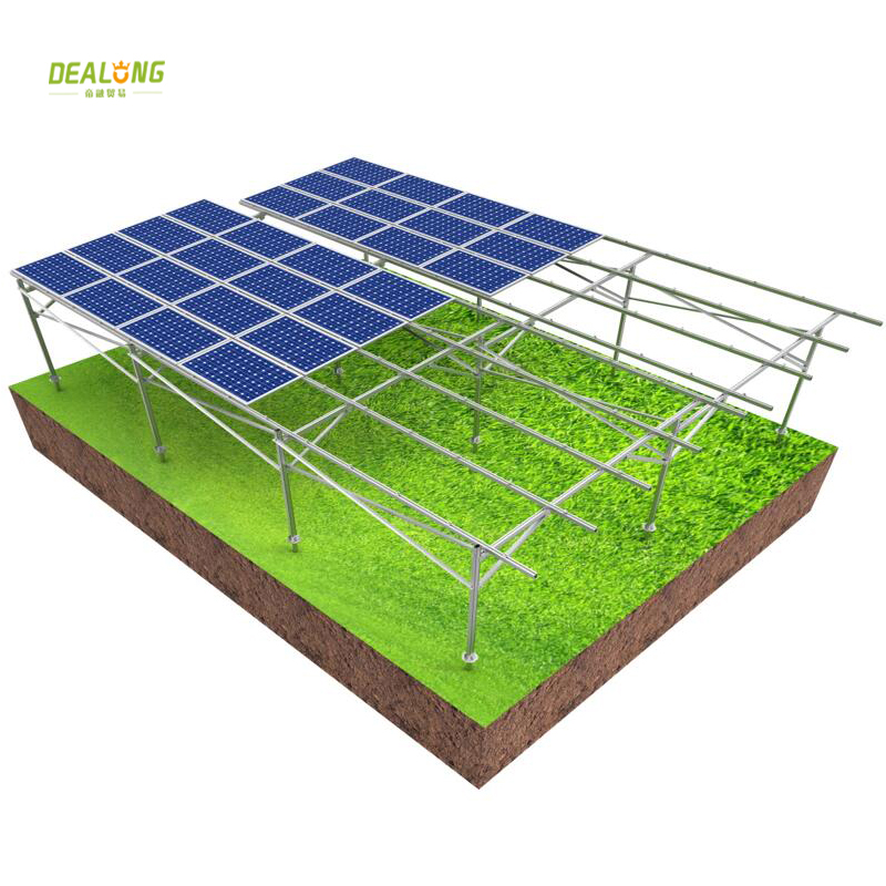 Солнечная электростанция Системы крепления солнечного заземления для сельскохозяйственных угодий
