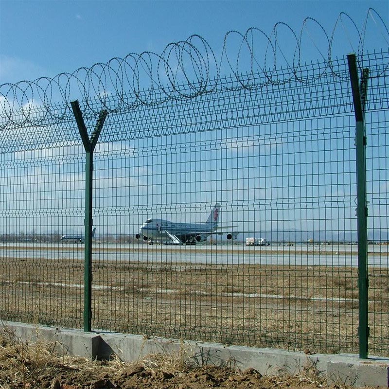 Забор из колючей проволоки типа Y для аэропорта
