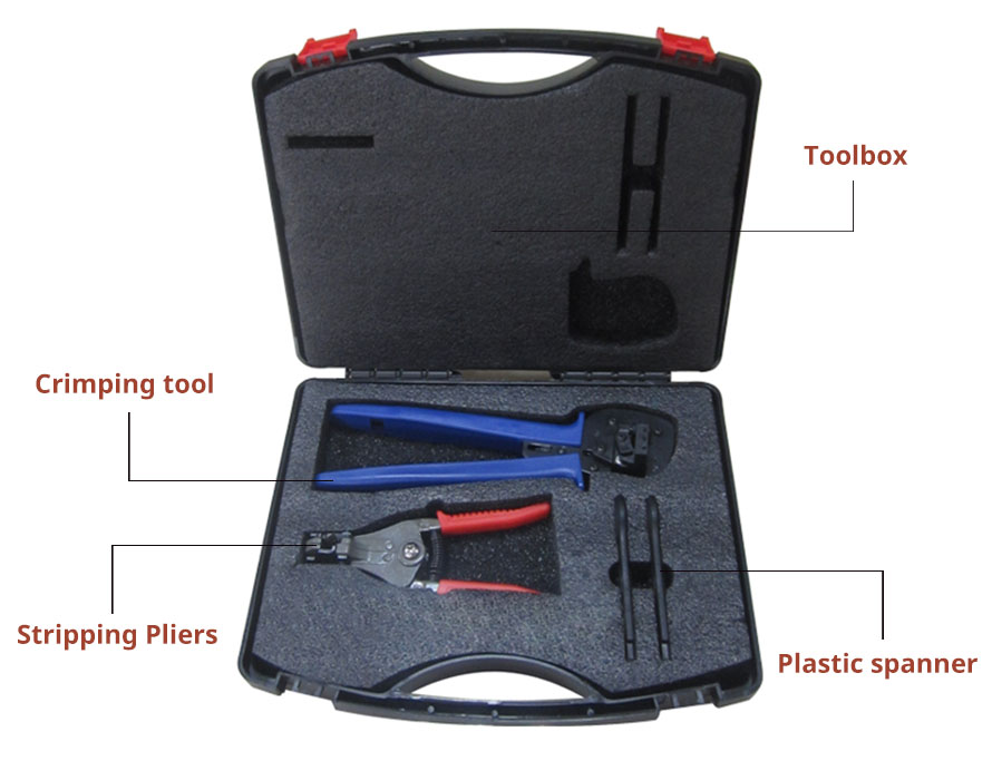 Набор инструментов для установки кабеля