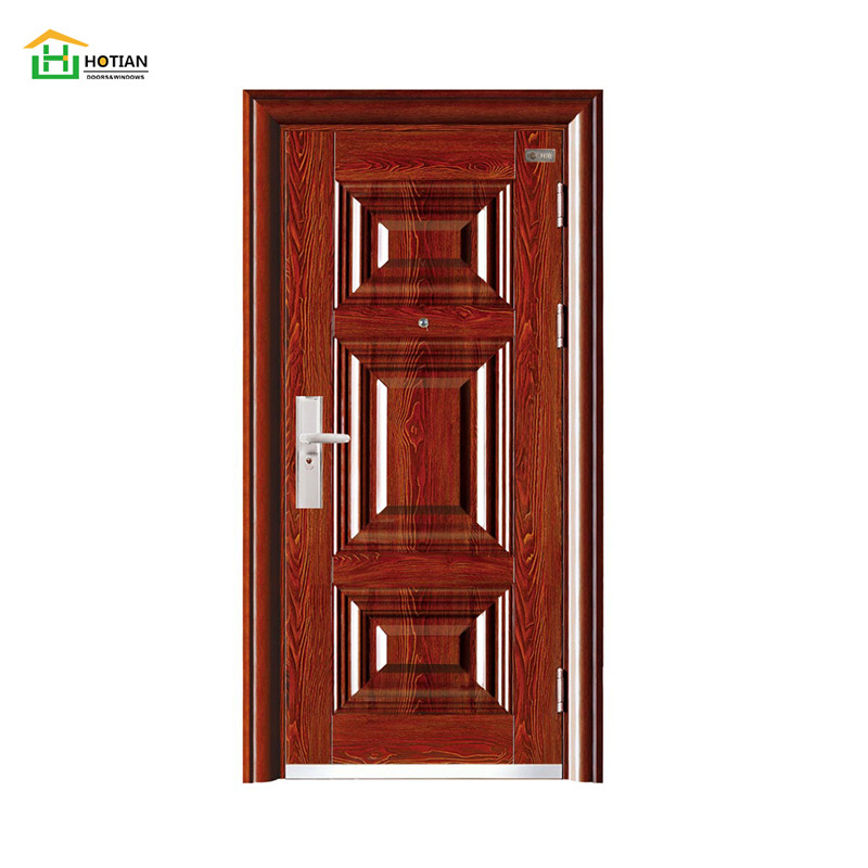 Водоустойчивые двери гриля утюга стальных дверей внешние определяют дизайн двери листьев для дома
