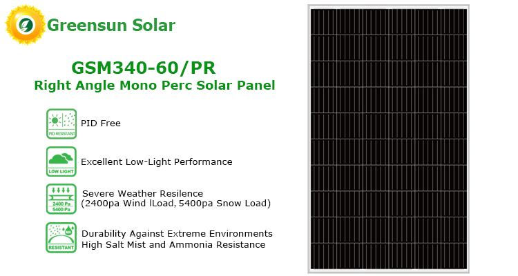 Моно панель солнечных батарей 340w 60cells