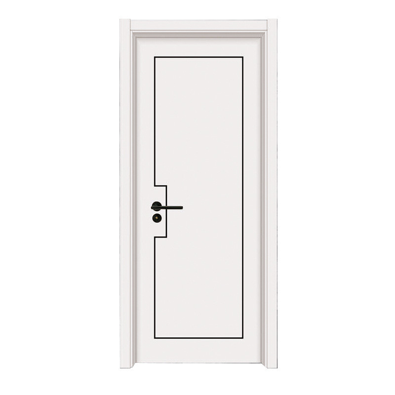 Высокое качество Белая дверь спальни Дизайн Природные цвета Деревянная межкомнатная дверь Твердые деревянные двери
