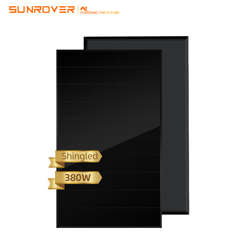 Teir 1 Supply PV Module Full Black 375 Вт 380 Вт 410 Вт 415 Вт Черепичные солнечные панели
