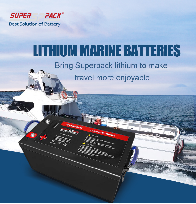 Литиевые батареи LiFePO4 глубокого цикла Superpack 12v200Ah для судов