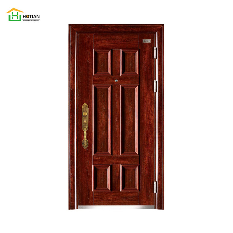 Защитная стальная дверь, новый дизайн, главная входная дверь, высококачественная стальная безопасная дверь
