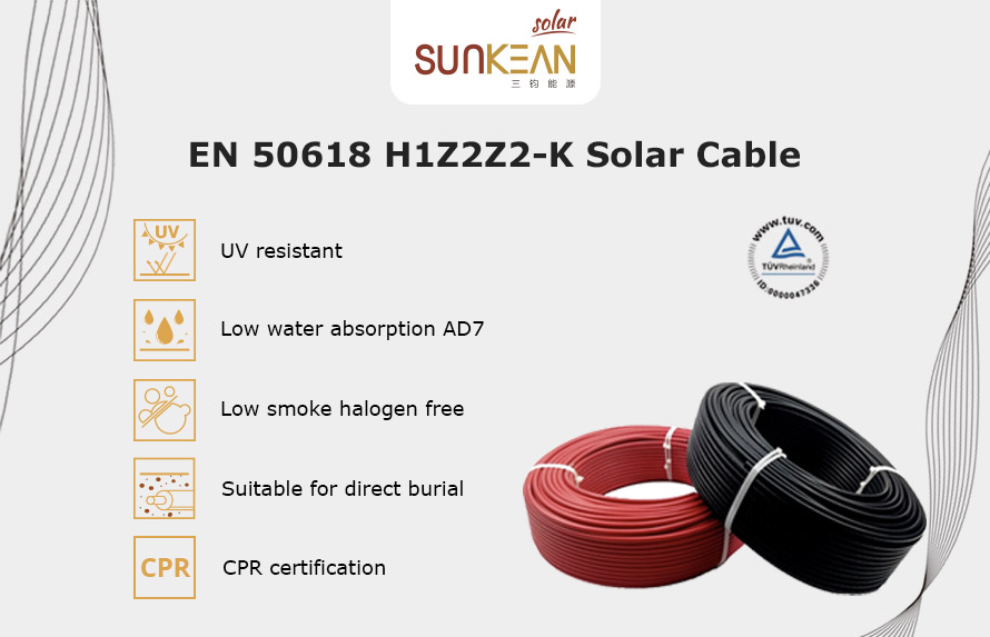 Огнеупорный солнечный кабель CPR H1Z2Z2-K