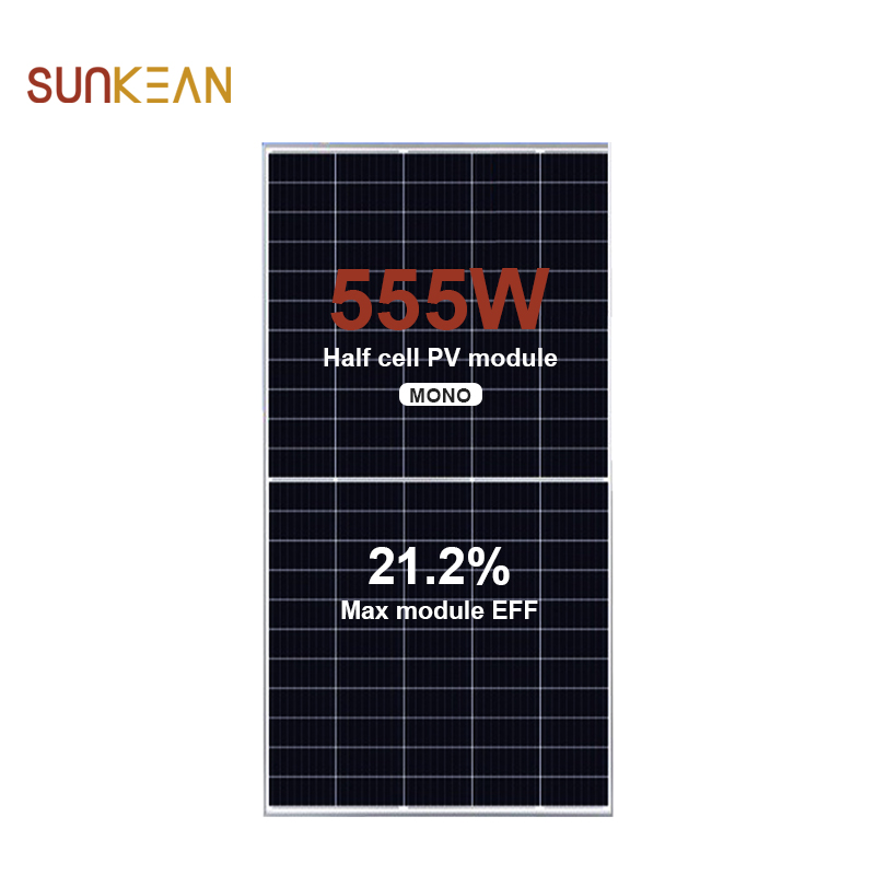 Моно панель солнечных батарей 555 Вт, 110 ячеек, размер ячейки 210 мм
