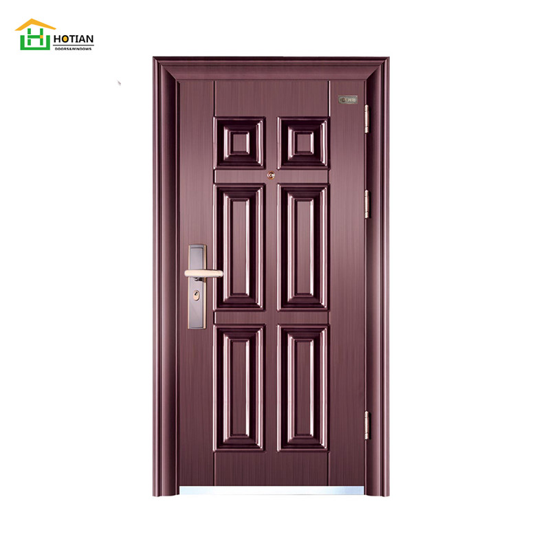 Самая продаваемая пуленепробиваемая входная дверь в турецком стиле, высококачественная стальная дверь безопасности для жилых помещений
