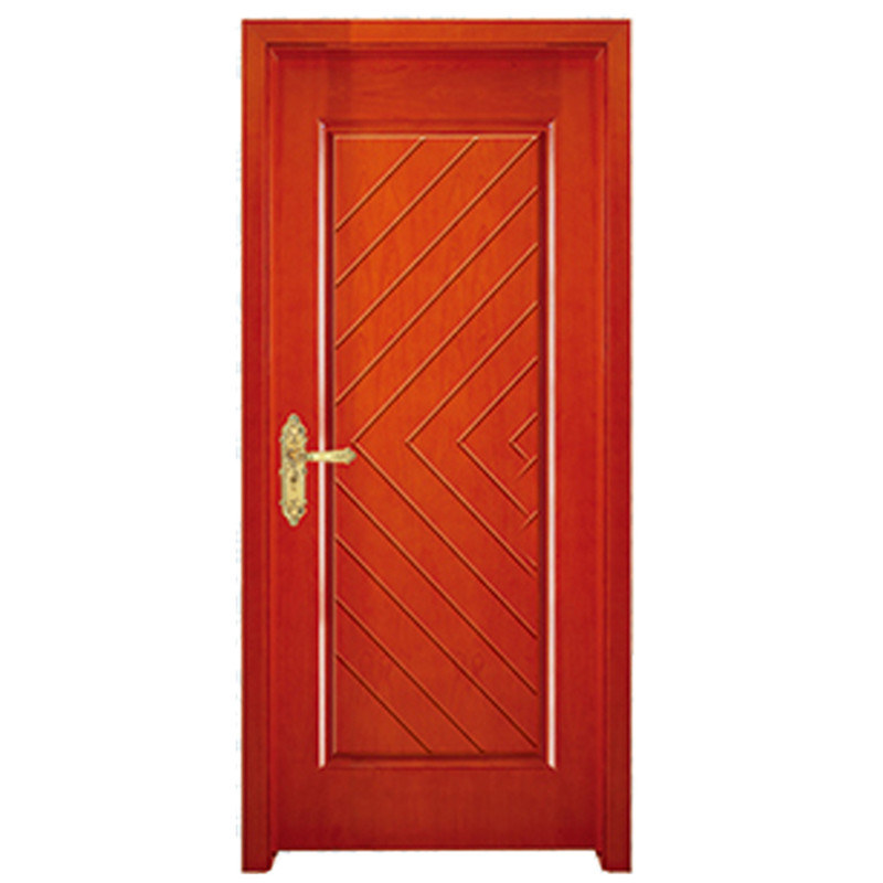 Качественная межкомнатная деревянная дверь из натурального тикового дерева Главная дверь Спальня Звукоизоляционная деревянная дверь из МДФ
