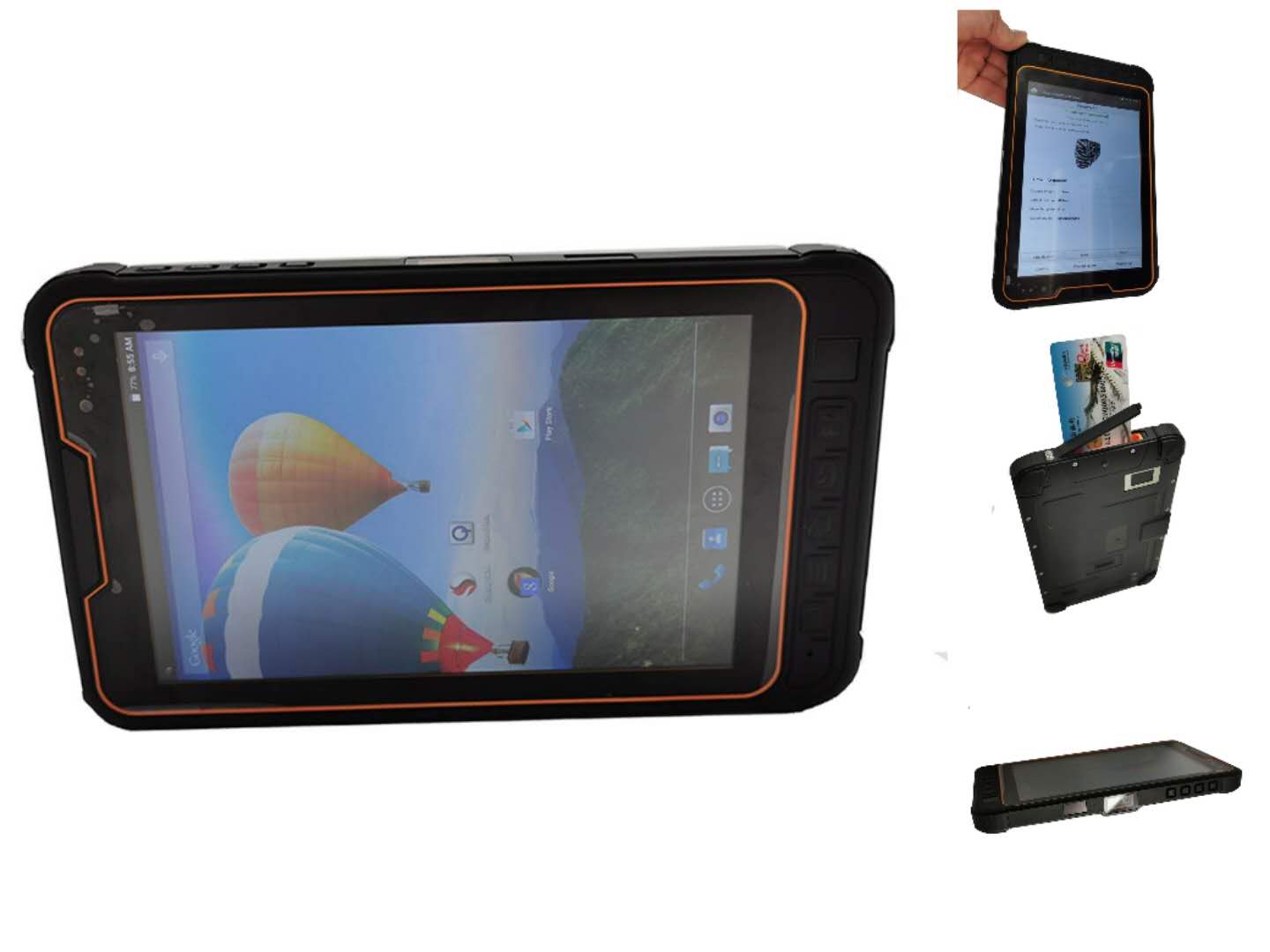 IP68 прочный Android биометрический считывающий чип смарт-карта планшет PDA
