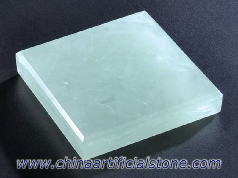 Ice Green Jade Glass2 Каменные плиты из переработанного стекла
