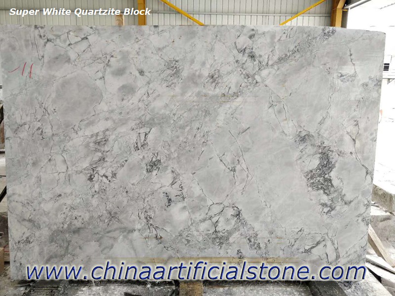 Super White Quartzite Гранит Мраморный блок Domonite