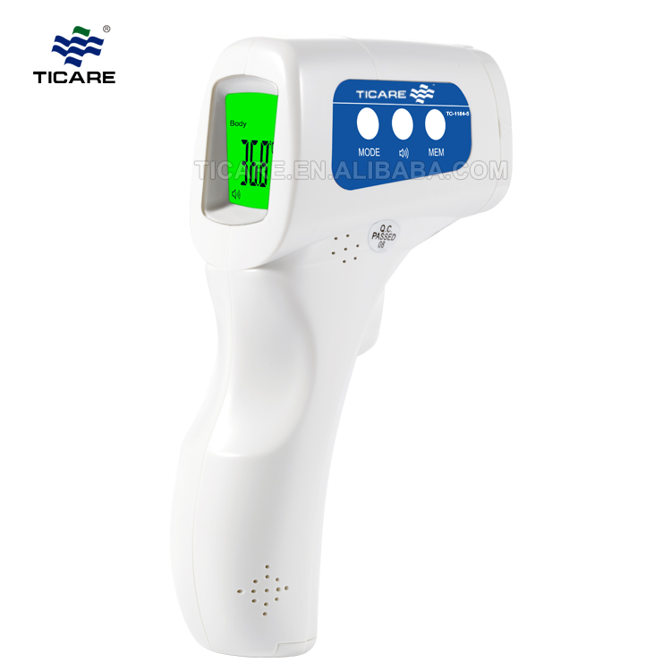 Медицинский цифровой инфракрасный термометр для кожи лба, подходящий для использования детьми или взрослыми.
