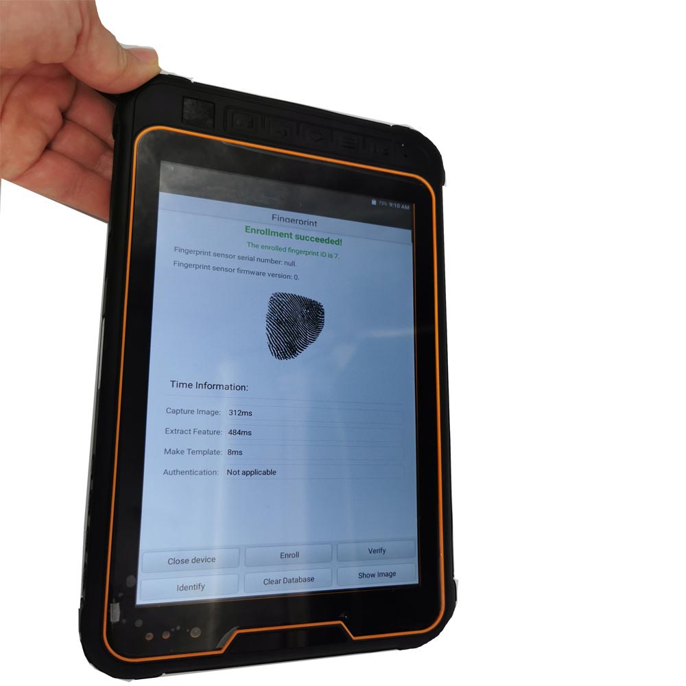 Сертифицированный ФБР планшет с отпечатками пальцев