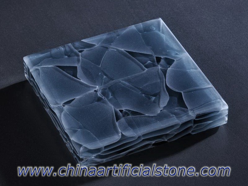 Азуритовый нефритовый стеклянный камень Плиты магна с подсветкой с подсветкой
