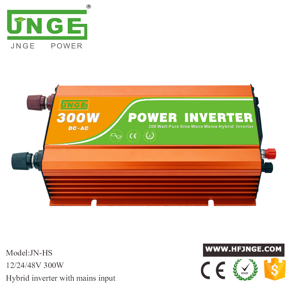 JN-HS 300W AC DC Pure Sine Wave гибридный инвертор с сетью переменного тока
