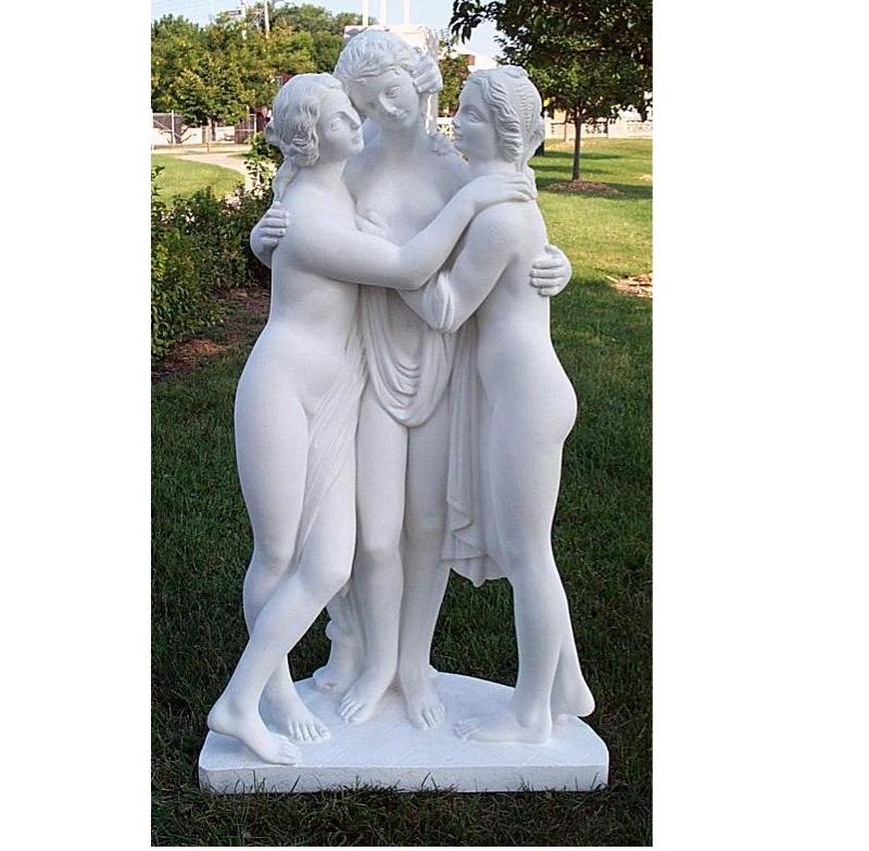 Мраморная статуя три грации
