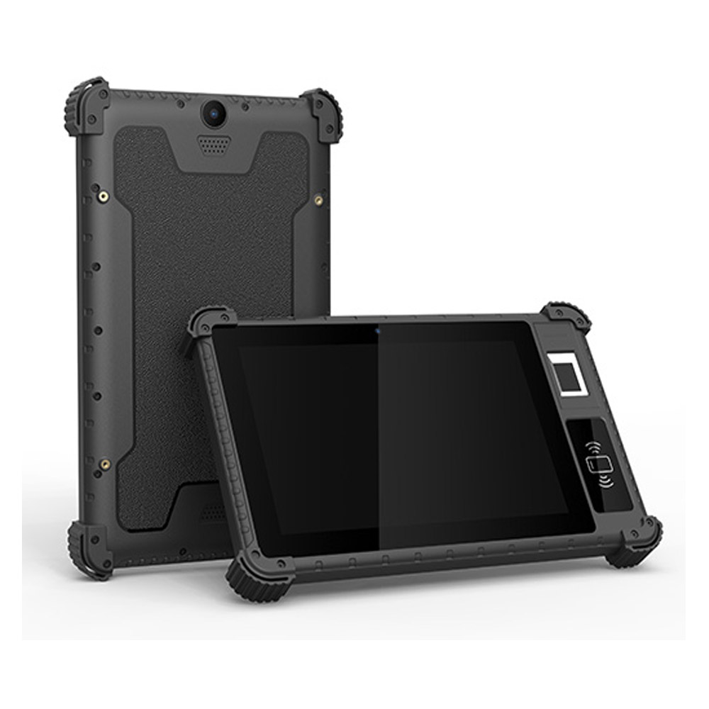 4G IP65 Прочный 8-дюймовый Android биометрический планшет системы учета рабочего времени по отпечаткам пальцев с резервной батареей

