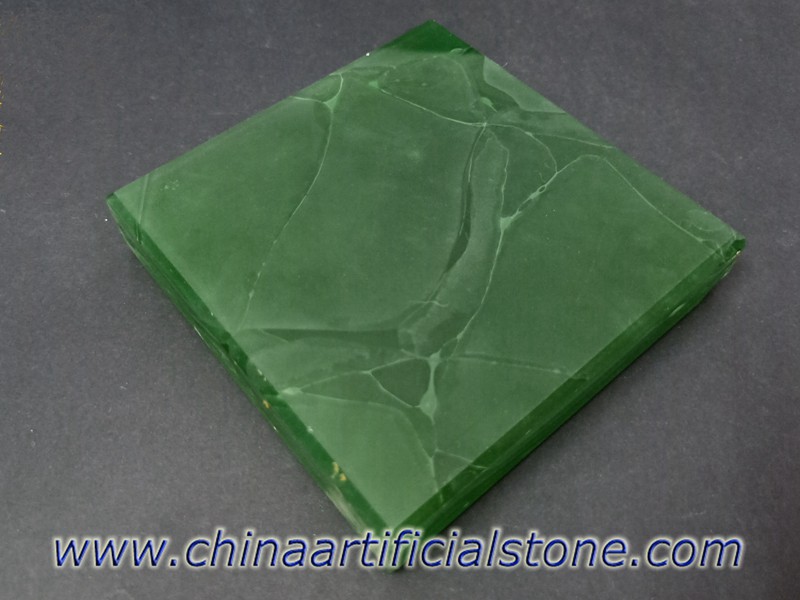 Нефритовые зеленые полупрозрачные панели из переработанного стекла JGJ-802