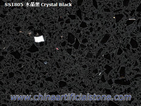 Stellar Night Silestone Искрящиеся плиты из черного кварца
