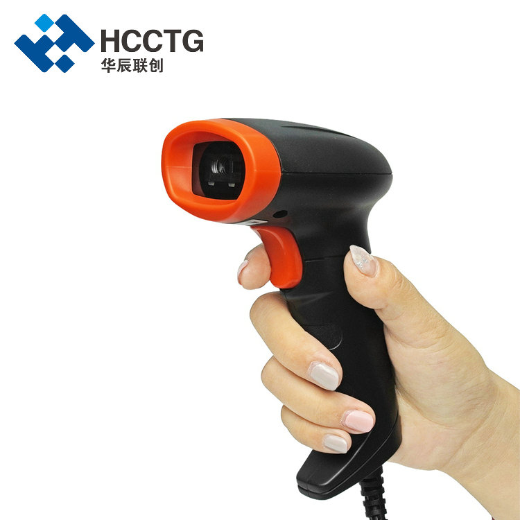 Ручной проводной USB/RS232 2D сканер штрих-кода для мобильного телефона HS-6603B
