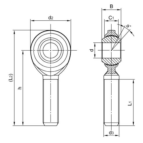 CM10T Дюймовый ПОДШИПНИК РЫБИЙ ГЛАЗ АМЕРИКАНСКИЙ РАЗМЕР