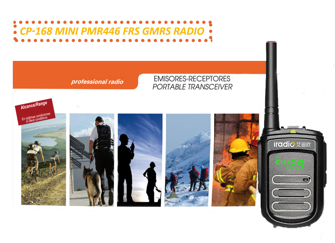 Mini PMR446 FRS GMRS UHF портативная радиостанция