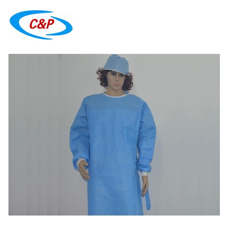 Индивидуальные стерильные одноразовые усиленные SMS хирургические халаты
