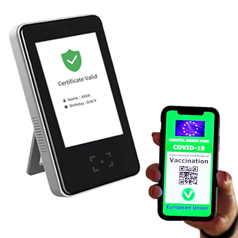 Сканер паспорта вакцины Сертификат ЕС Green Pass HS-600
