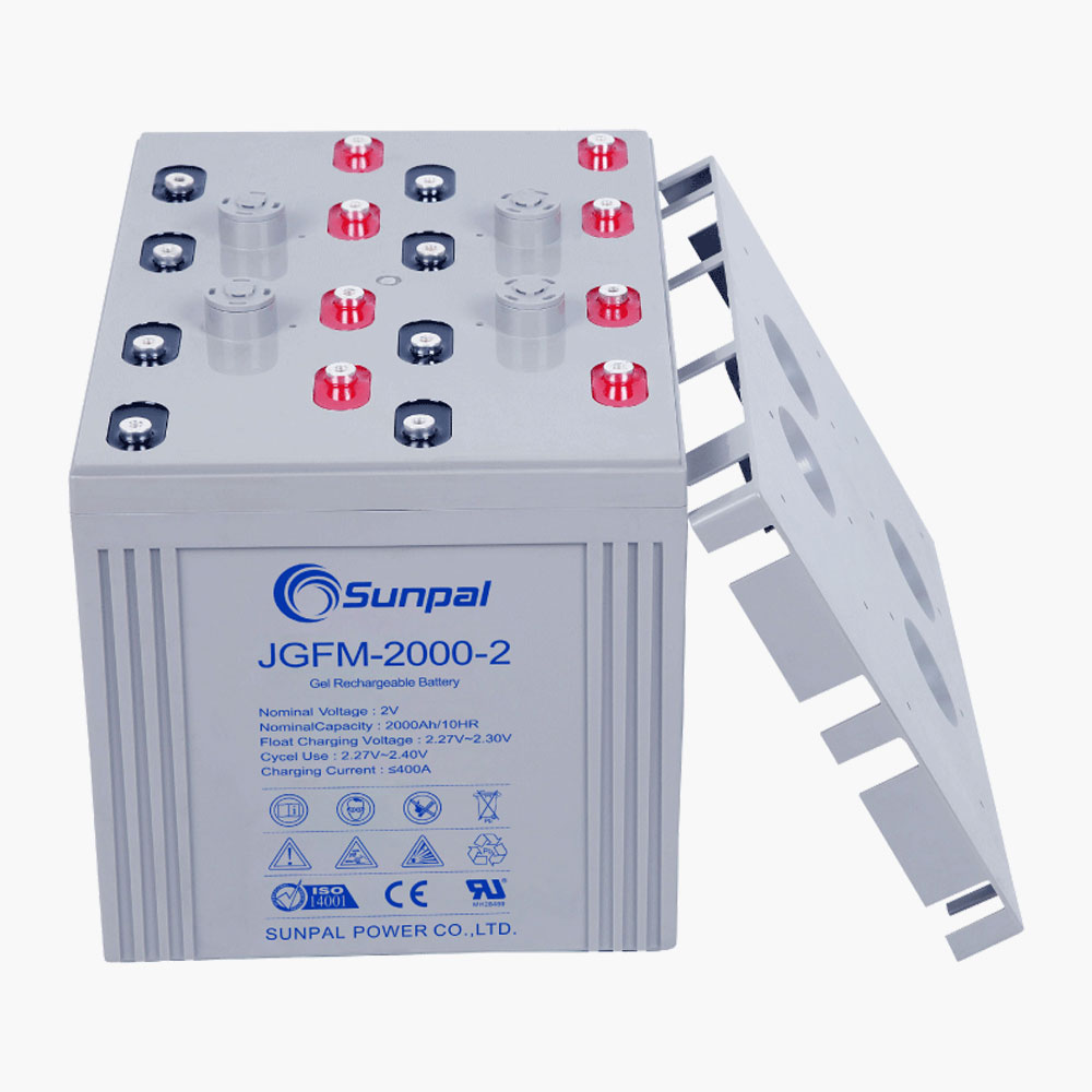 Sunpal 2V 2000Ah Герметичные необслуживаемые солнечные гелевые аккумуляторы Магазин
