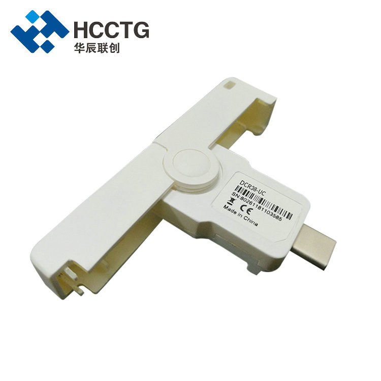 Реверсивный разъем USB типа C Контактный считыватель смарт-карт DCR38-UC
