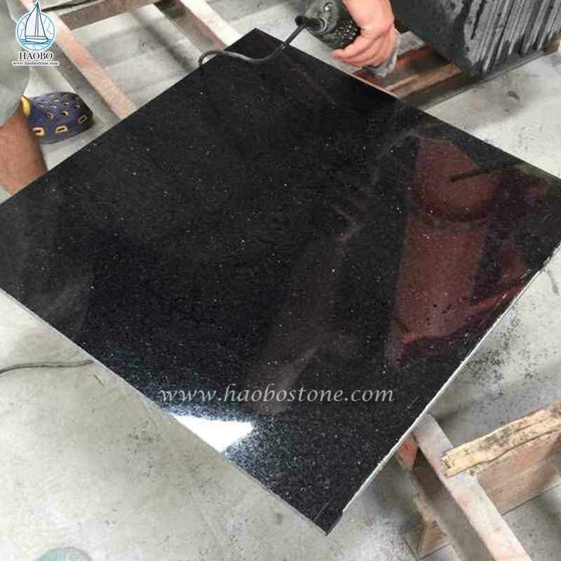 Полированная настенная и напольная плитка Black Galaxy Granite
