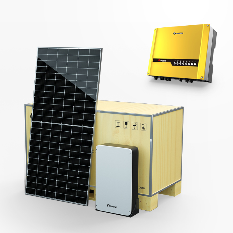 Жилая гибридная солнечная фотоэлектрическая панельная энергетическая система
