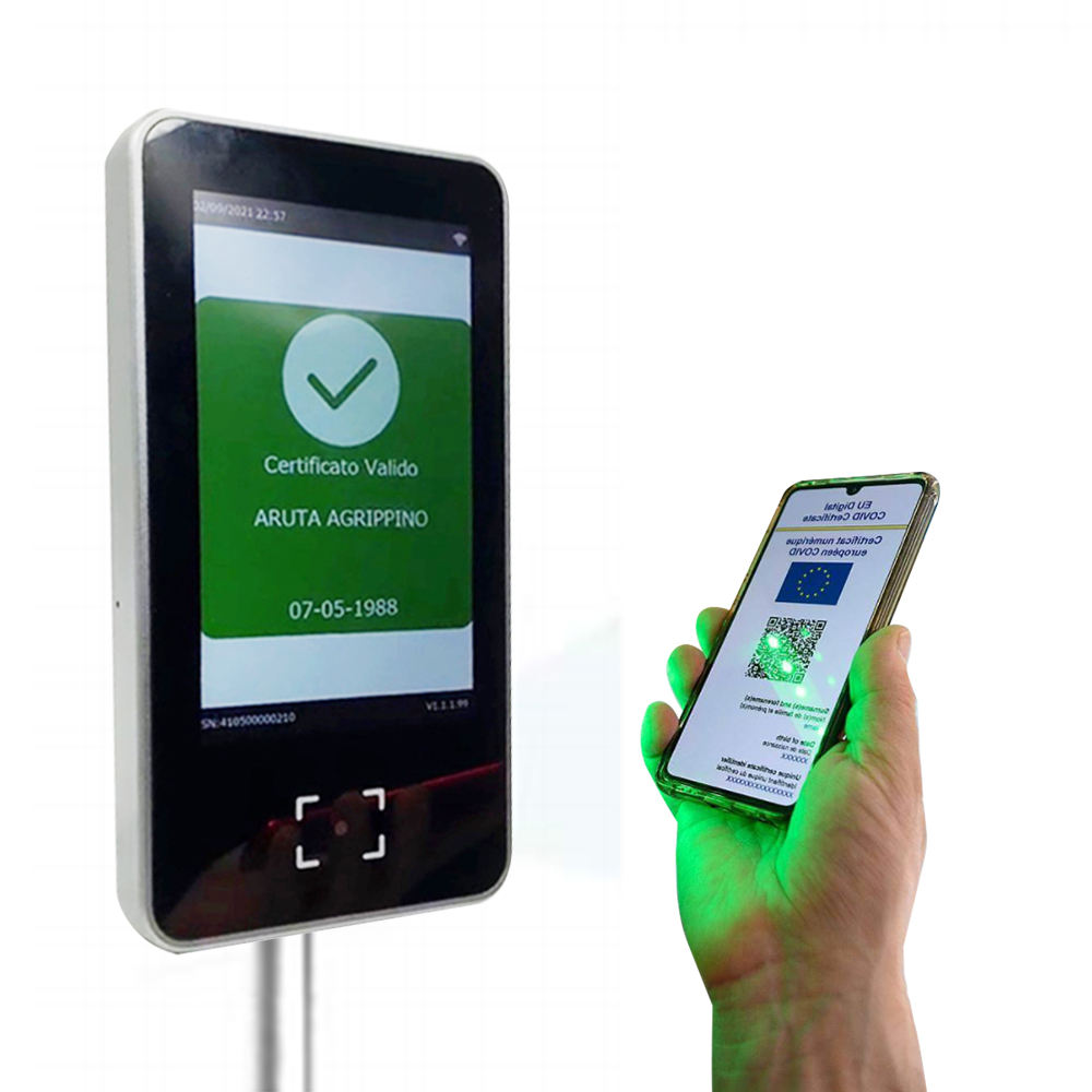 EU Digital Green Pass QR Code Scanner Health Code Контроль доступа HS-600
