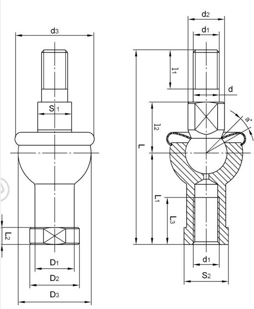 Шаровые шарниры SQZ12-RS