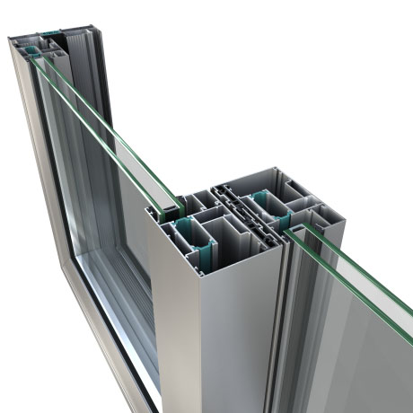 Сделано в Китае Порошковое покрытие Термально-разрывной серии Алюминиевый профиль Балкон
