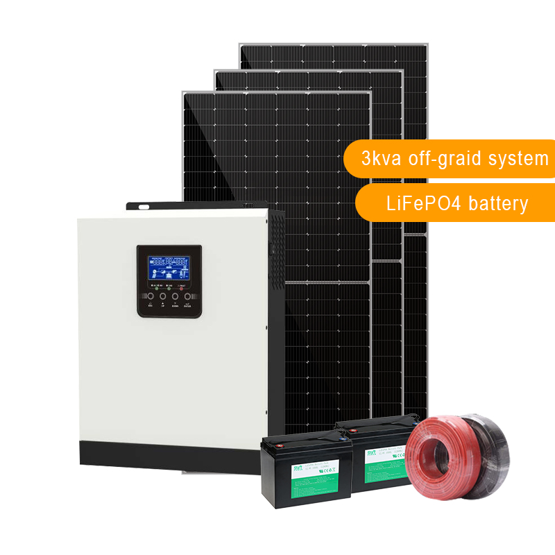 домашняя энергетическая система солнечной системы 3 кВА мини домашние солнечные системы в комплекте со свинцово-кислотной батареей
