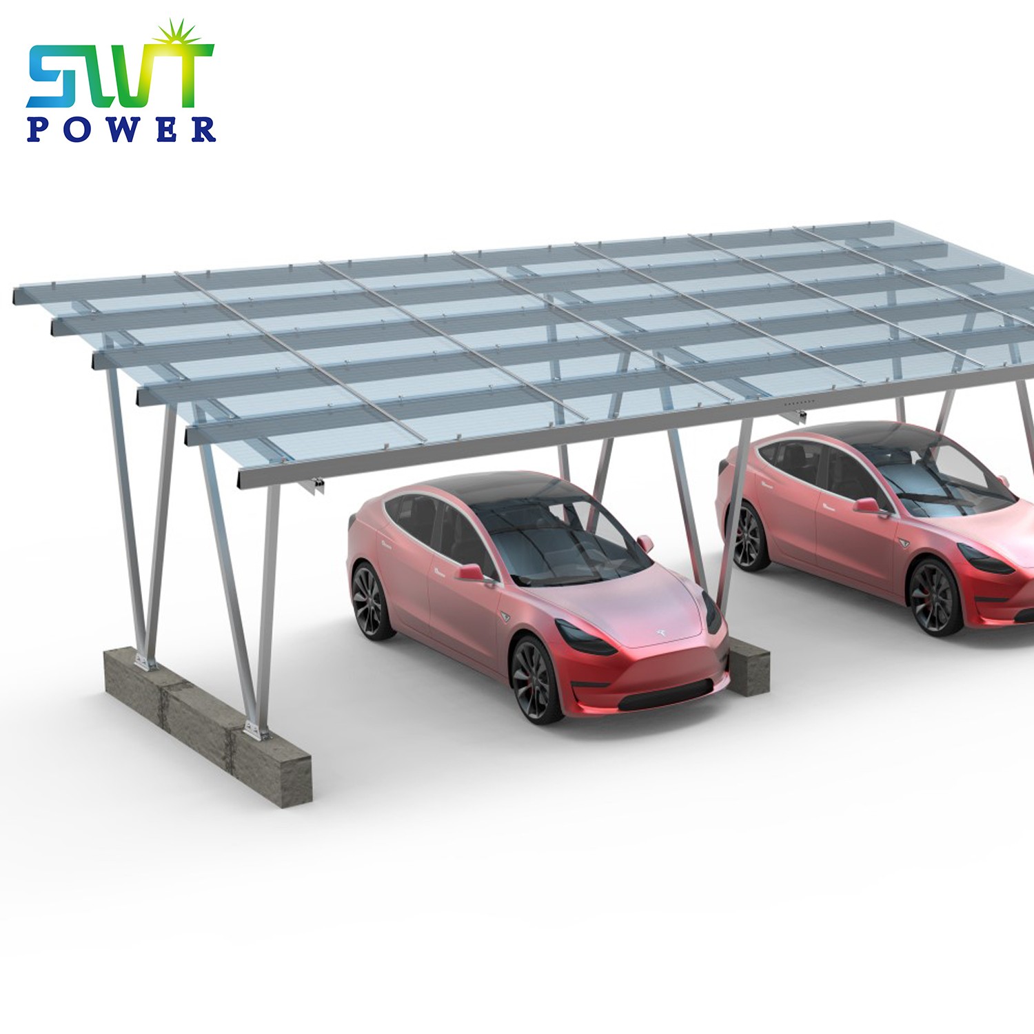 Система крепления PV Солнечные системы крепления навеса для зарядной станции EV Солнечная зарядка PV
