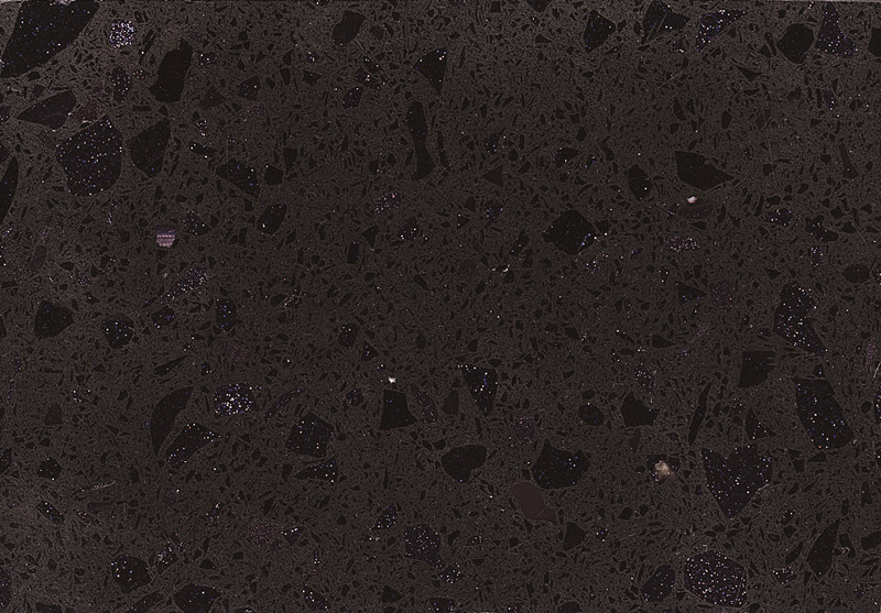 RSC7015 искусственный полированный парижский черный кварцевый камень

