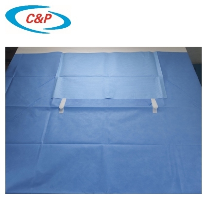 Одноразовая синяя хирургическая/медицинская армированная клейкая боковая простыня для хирургии по сертификации CE&amp;ISO 13485
