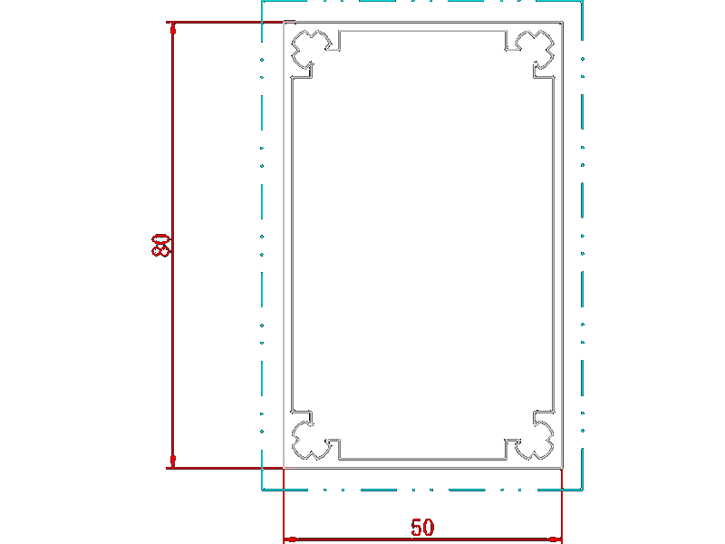 алюминиевый профиль Черный анодированный 6063 промышленный алюминиевый профиль
