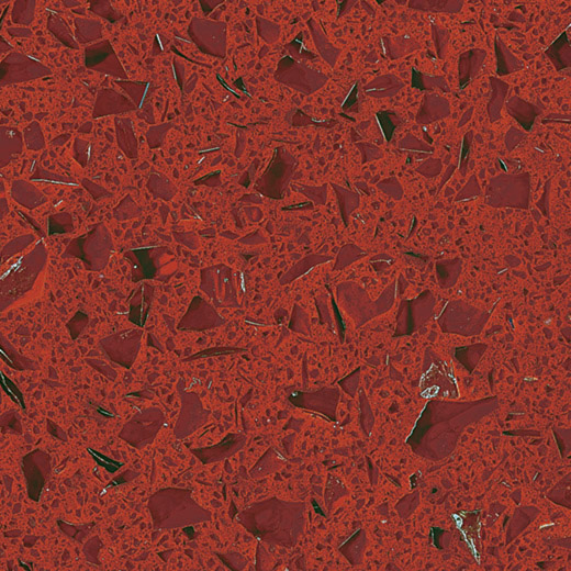 Плитки звездного красного искусственного кварца ОП1801 для плиток настила гостиницы
