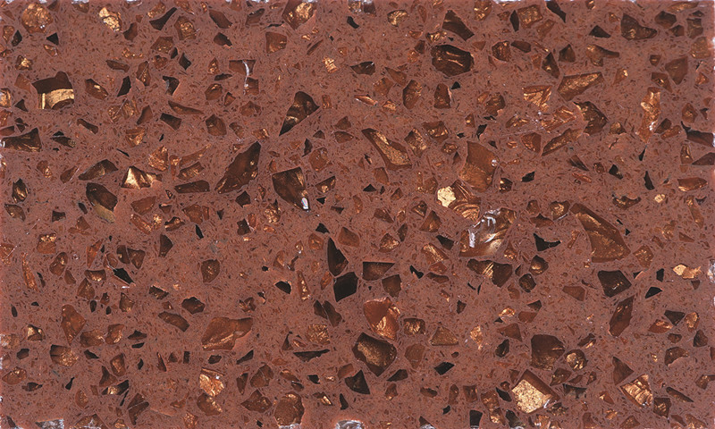 RSC7009 искусственный блестящий коричневый кварцевый камень
