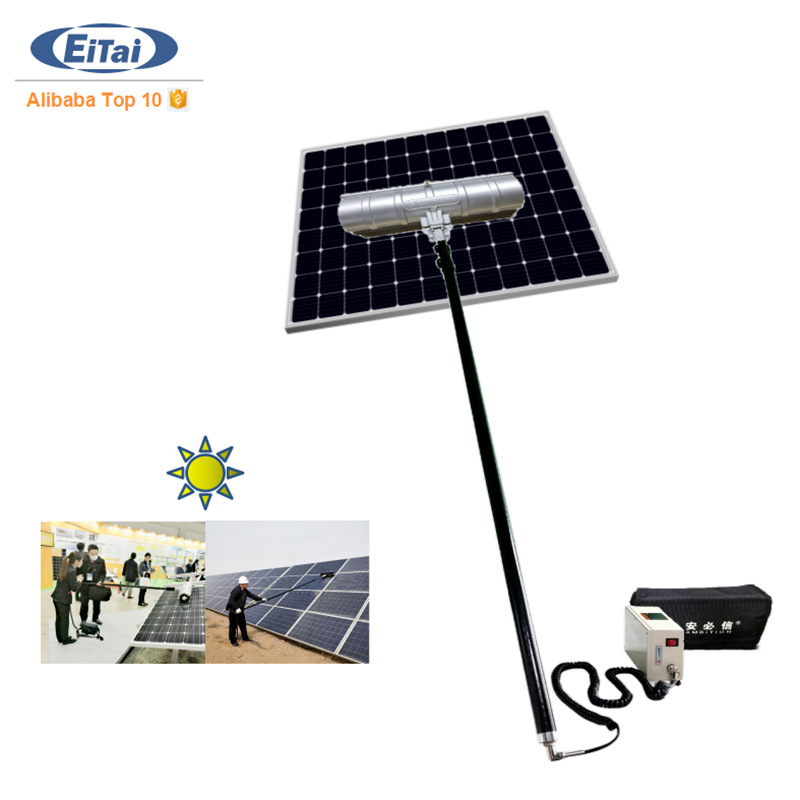 Система очистки солнечных панелей EiTai с батареей Автоматическая очистка водяного насоса для солнечных панелей Цена
