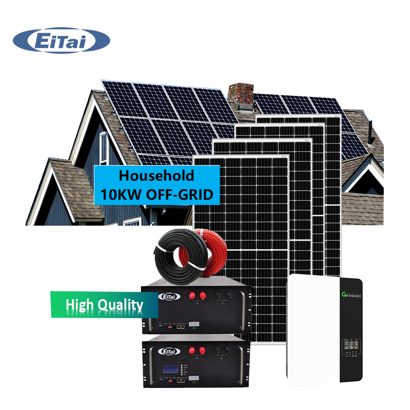 Eitai Off Солнечная система 5Kw 10Kw 15Kw 20Kw 25Kw 30Kw с литий-ионным аккумулятором Домашнее хранение
