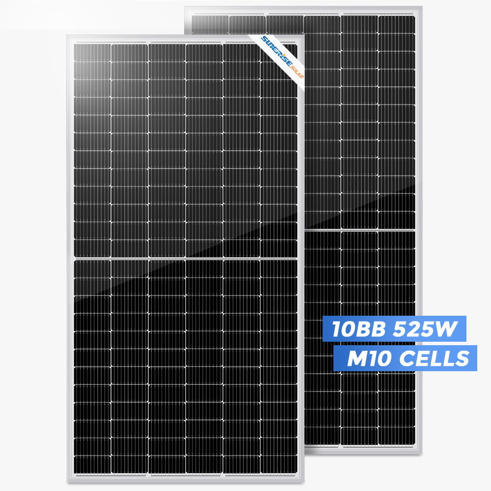 Высокоэффективная солнечная панель с низкой крышкой мощностью 525 Вт и технологией Half-Cut
