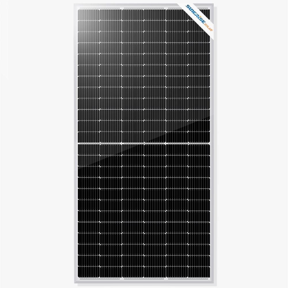 166-миллиметровая монокристаллическая солнечная панель мощностью 450 Вт с половинным вырезом и 144 ячейками
