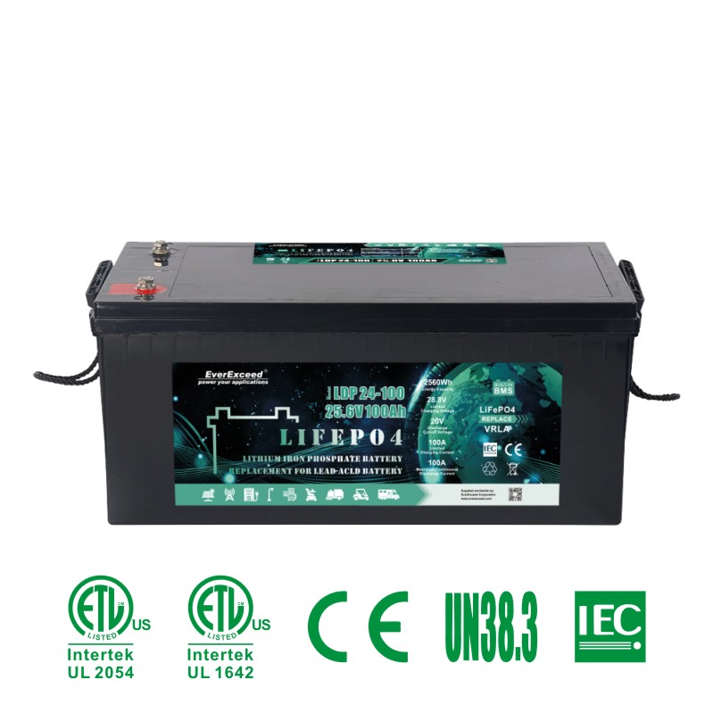 25,6 В 100ah литий-ионный аккумулятор для замены свинцово-кислотного аккумулятора LiFePO4 Аккумулятор 32700 для электромобиля/электросамоката
