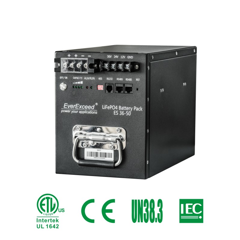 Утверждение UL перезаряжаемые LiFePO4 36V 50Ah 100Ah 150Ah литий-железный аккумулятор для CATV и UPS
